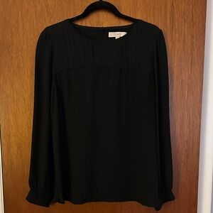 LOFT Women's Elegant Black Blouse